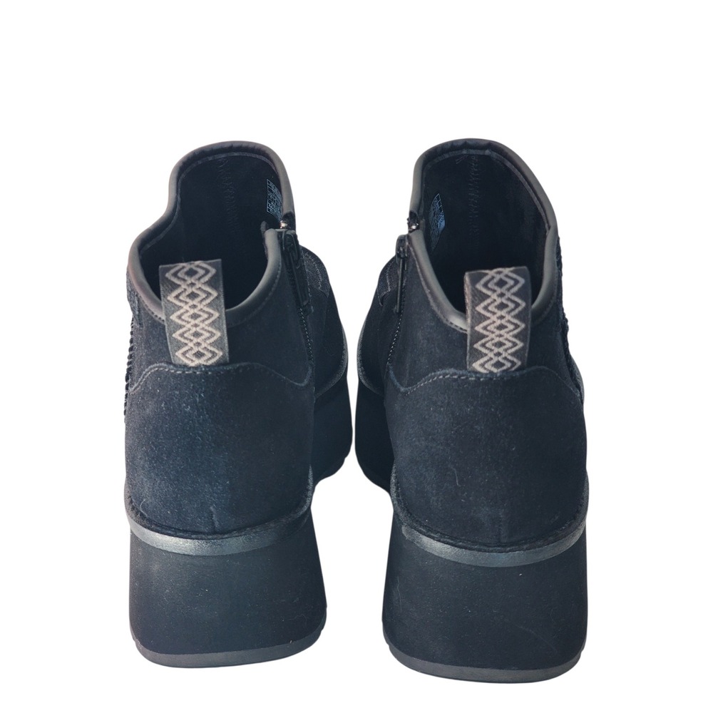 UGG Cityfunc Ultra Mini Ankle Boots Black Suede Platform Booties 1158193 Size 11 - Picture 6 of 8